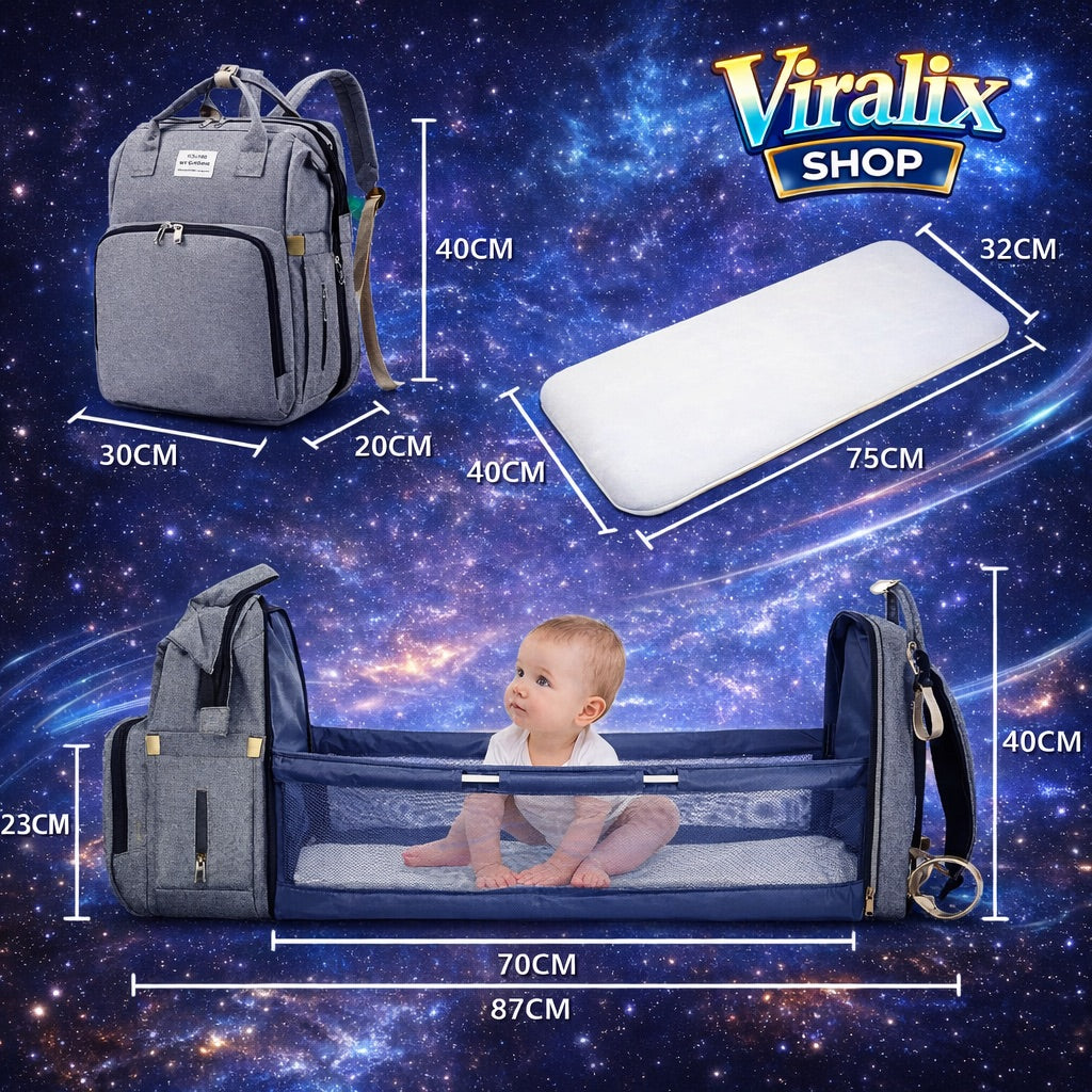 Mochila Cambiador Bebé 3 en 1 – Comodidad total en cualquier lugar