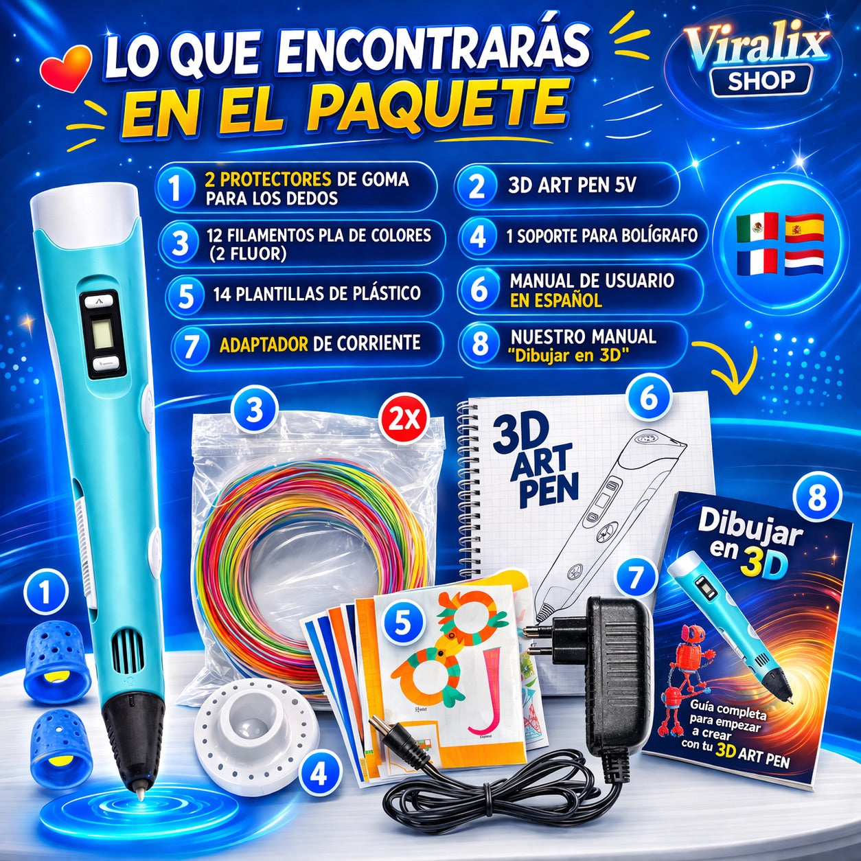 Bolígrafo 3D Profesional – Crea Sin Límites