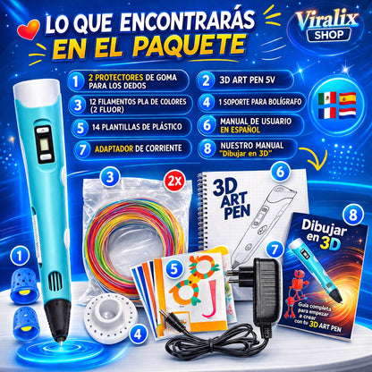 Bolígrafo 3D Profesional – Crea Sin Límites