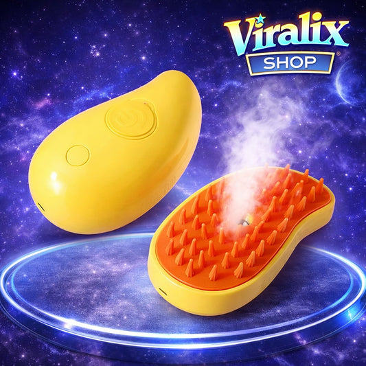 Cepillo para Mascotas con Vaporizador – Limpieza, Desenredo y Cuidado en un Solo Paso