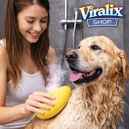 Cepillo para Mascotas con Vaporizador – Limpieza, Desenredo y Cuidado en un Solo Paso