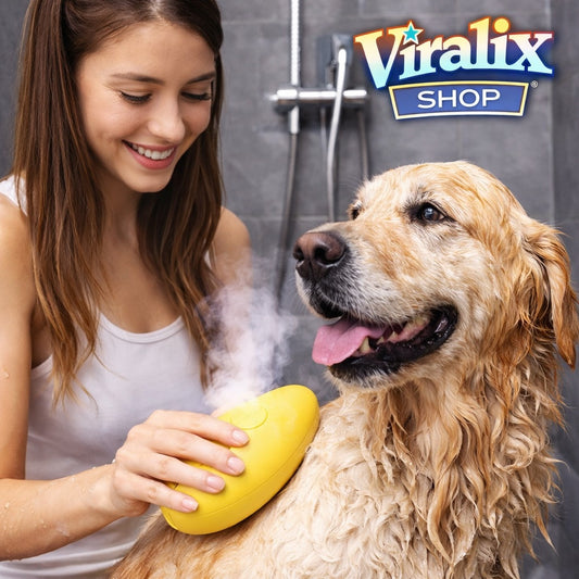 Cepillo para Mascotas con Vaporizador – Limpieza, Desenredo y Cuidado en un Solo Paso