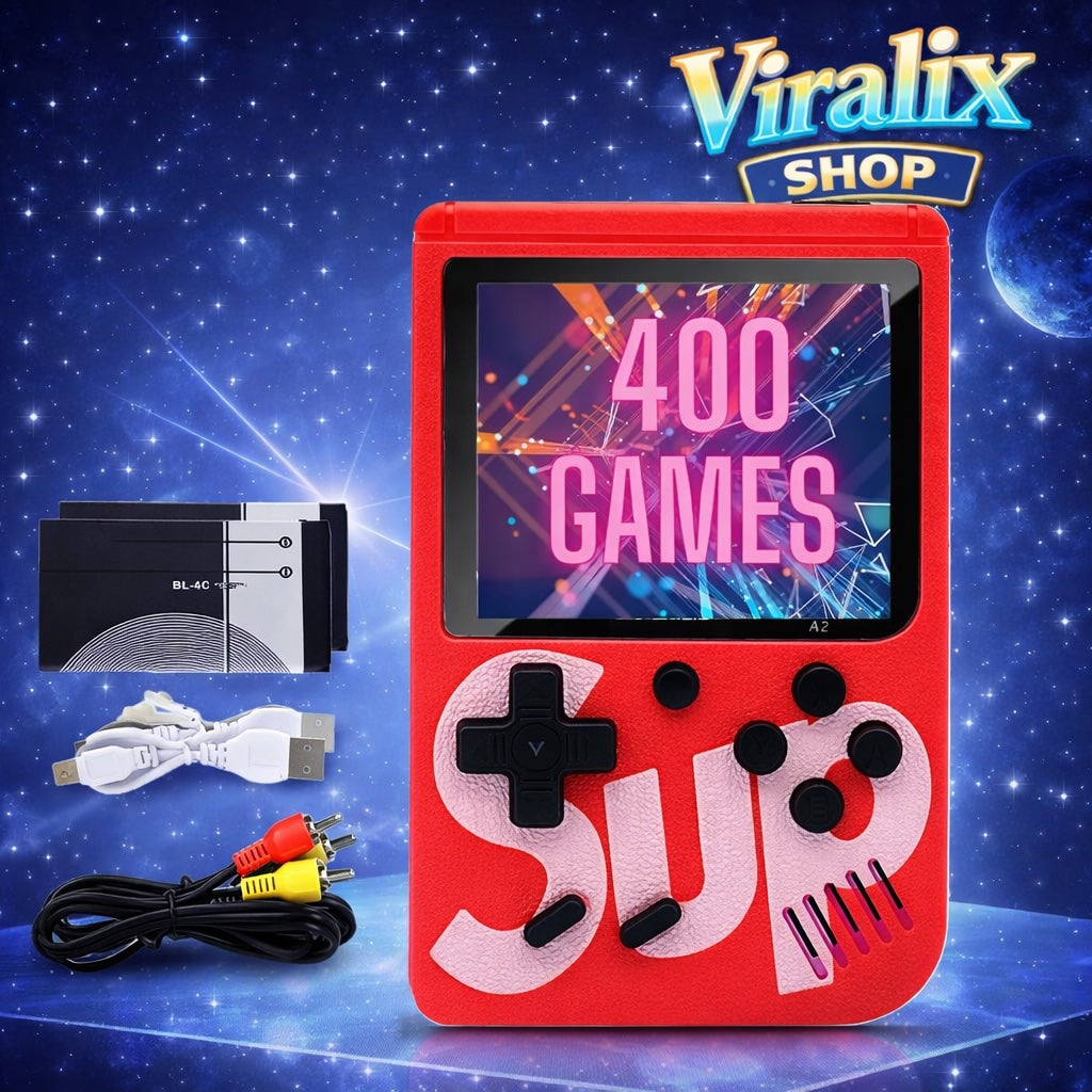 Mini Consola Retro Portátil – 400 Juegos Clásicos en tu Bolsillo