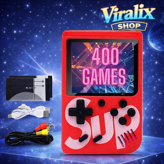 Mini Consola Retro Portátil – 400 Juegos Clásicos en tu Bolsillo