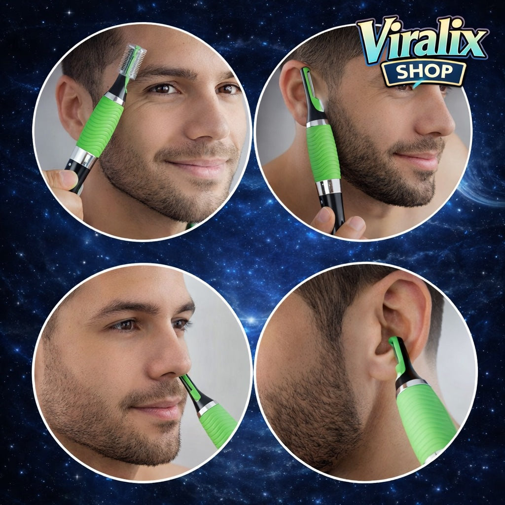 Recortadora de Vello Corporal y Facial con Luz LED - Precisión Multi-Zonas