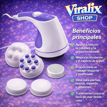 Masajeador Anticelulítico 5 en 1 Eléctrico - Reduce Celulitis y Piel de Naranja en Casa