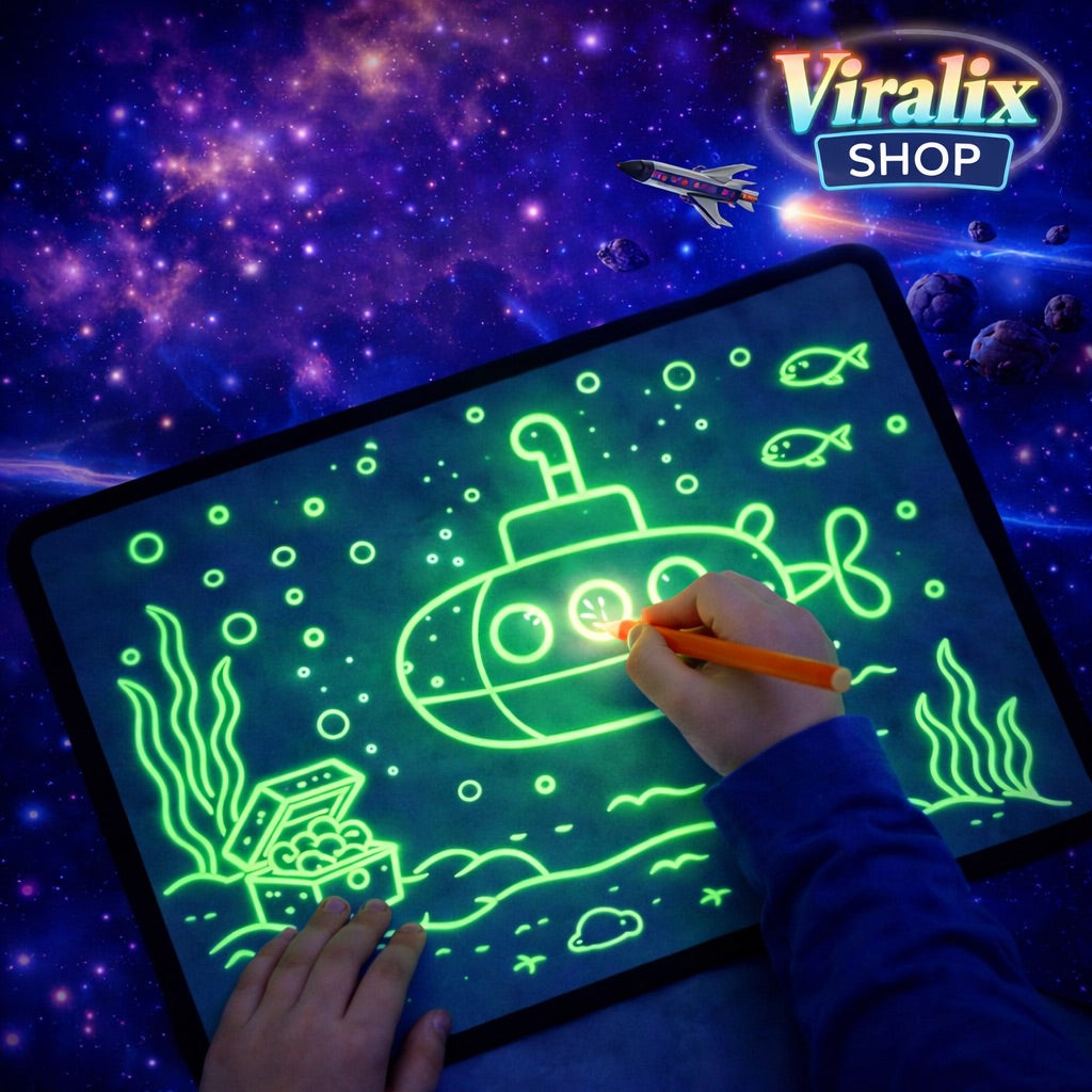 Pizarra Tablet Luminosa para Dibujar – Magia que Brilla en la Oscuridad